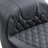 SADDLEMEN Seat - Roadsofa - Without Backrest - Full Lattice Stitch - Black H18-07-182