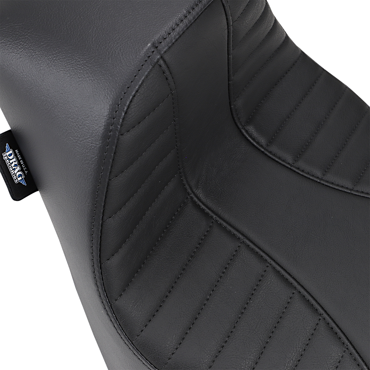 DRAG SPECIALTIES EZ-Solo Seat - Scorpion Stitch - Vinyl - FL/FX '18-'22 ACT EZ-ON STYLE 0802-1150