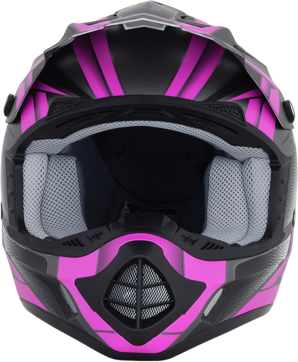 AFX FX-17 Helmet - Force - Frost Gray/Fuchsia - Medium 0110-5210