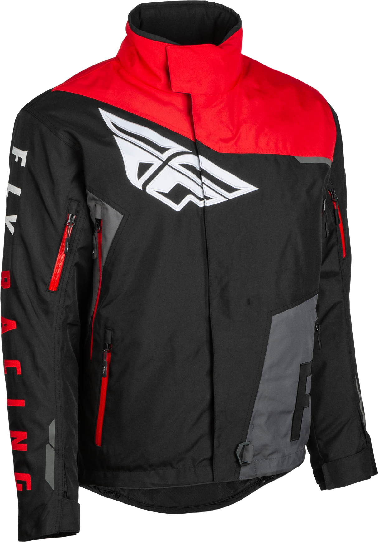 FLY RACING Youth Snx Pro Jacket Black/Grey/Red Yxs 470-4117YXS