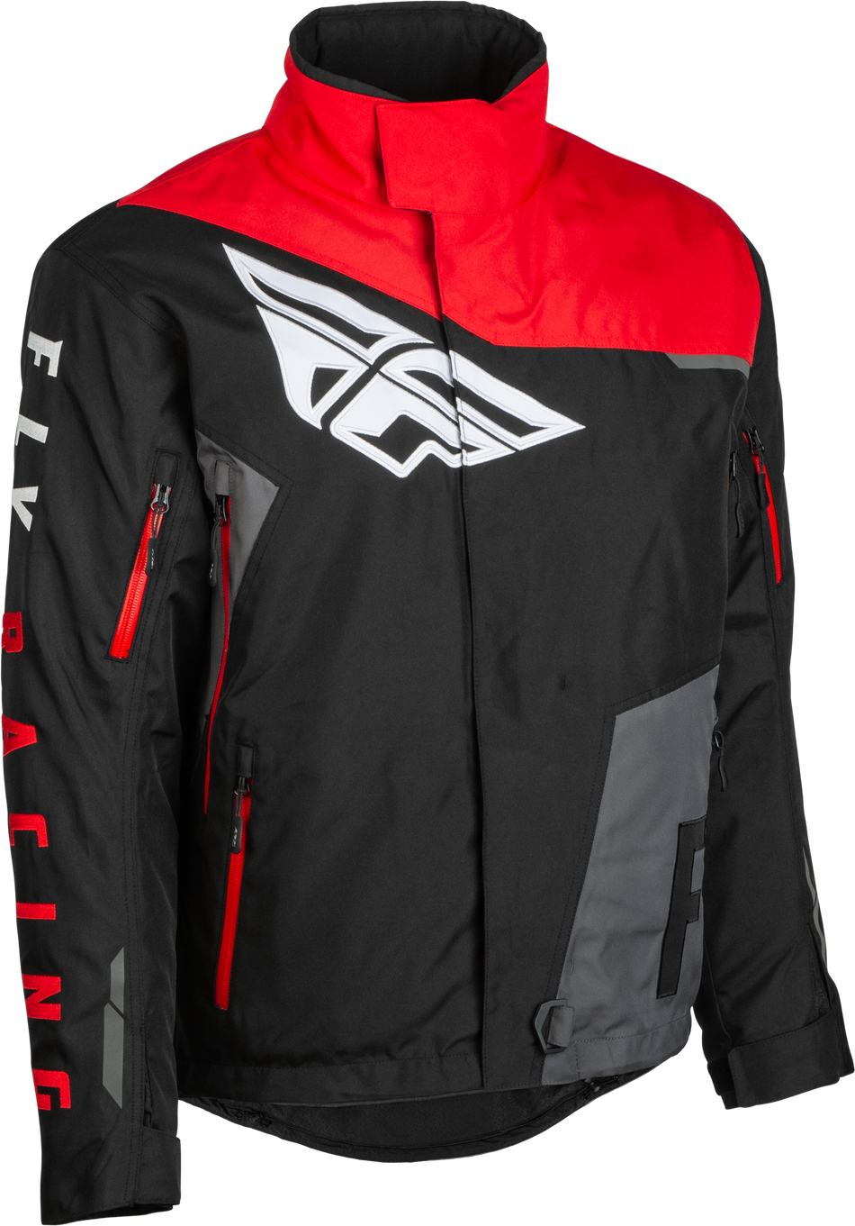 FLY RACING Snx Pro Jacket Black/Grey/Red Lg 470-4117L