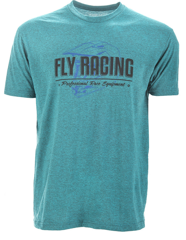 FLY RACING Fly Era Tee Cyan/Black/Heather Sm 352-1021S