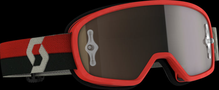 Scott Buzz Goggle Mx Pro Red/Grey - Gold Chr Works Lens 557543