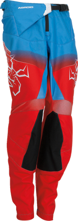 MOOSE RACING Pantalones Agroid para jóvenes - Rojo/Blanco/Azul - 28 2903-2272 