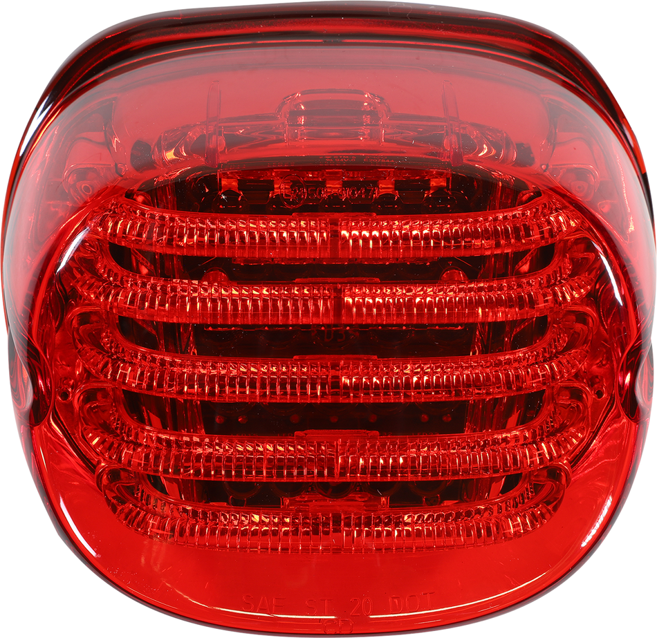 CUSTOM DYNAMICS Taillight - without License Plate Illumination Window - Red PB-TL-LP-R