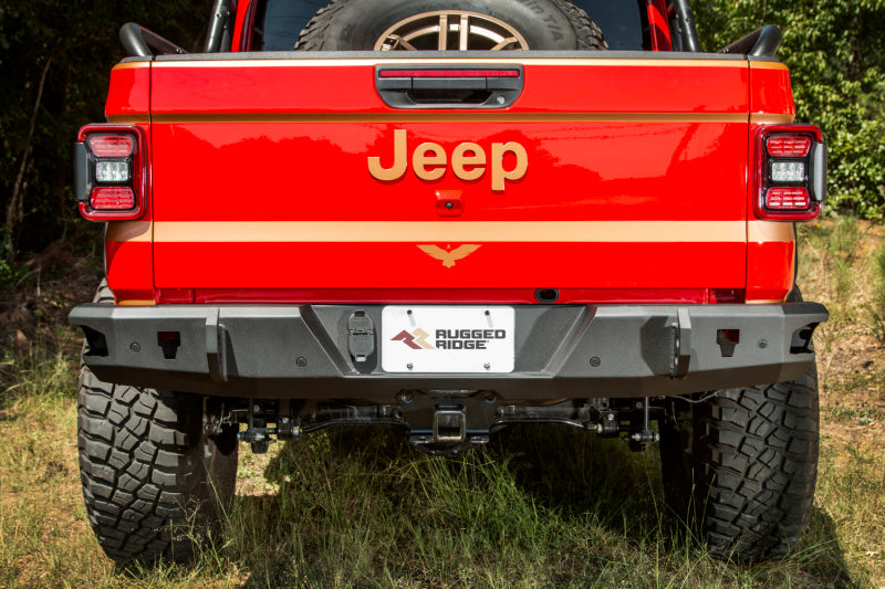 Rugged Ridge HD Bumper Rear 20-21 Jeep Gladiator JT 11540.37