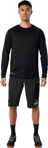 MUC-OFF USA Riders Long-Sleeve Jersey - Black - Small 20365