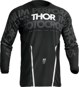 THOR Pulse Mono Jersey - Black/White - Large 2910-7099