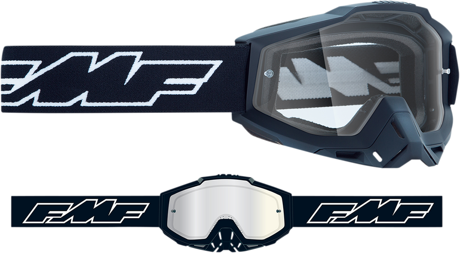 FMF Youth PowerBomb Goggles - Rocket - Black - Clear F-50047-00001 2601-2993