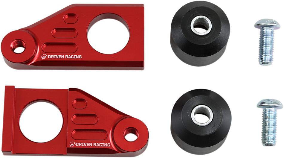 DRIVEN RACING Axle Block Sliders - Yamaha - Red DRAX-118-RD