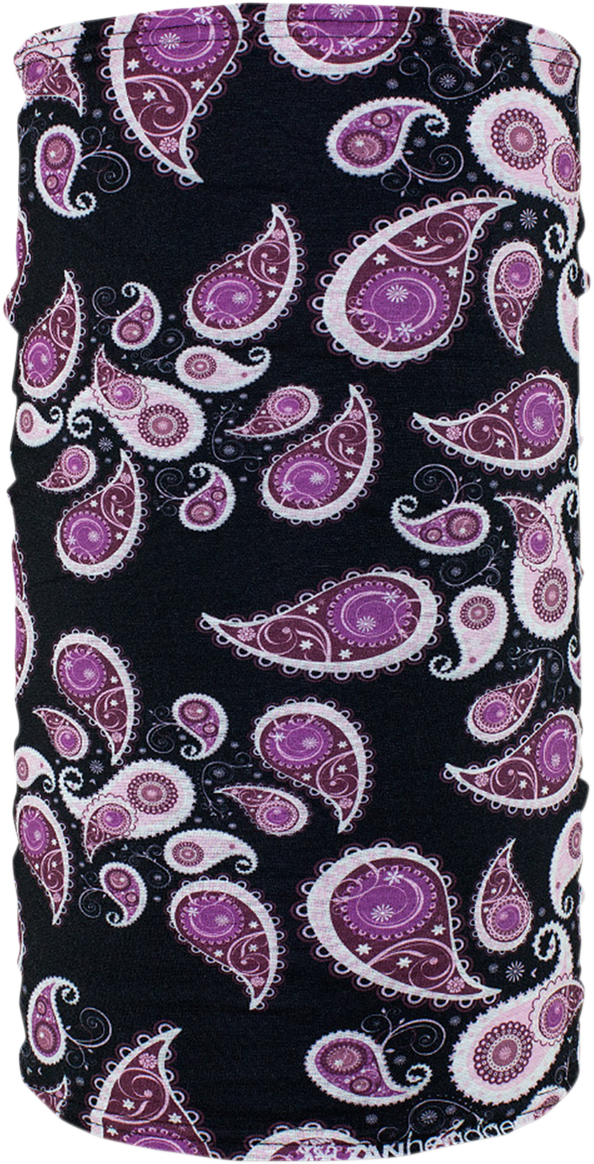 ZAN HEADGEAR Motley Tube Fleece Lined - Purple Paisley TF228