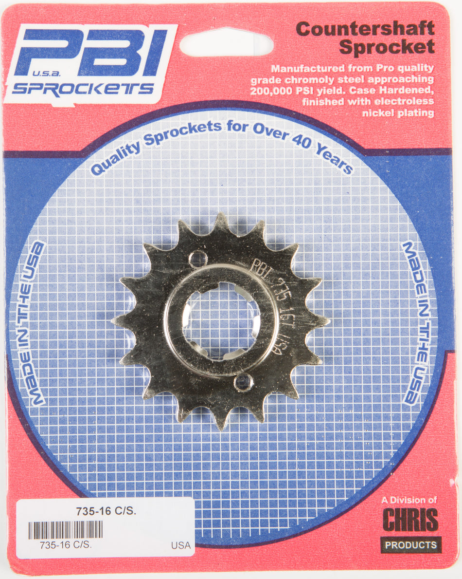 PBIFront Cs Sprocket Steel 16t-428 Yam735-16