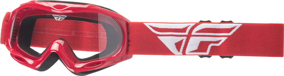FLY RACING 2018 Focus Youth Goggle Red W/Clear Lens 37-4022