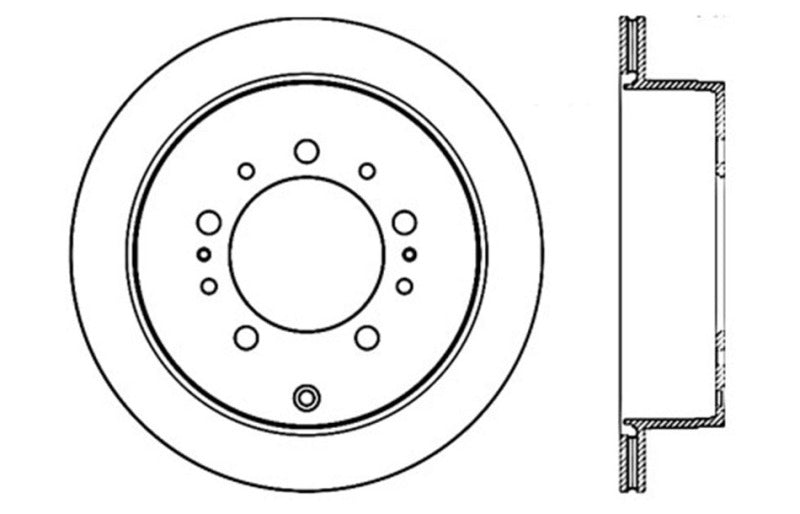 StopTech Slotted & Drilled Sport Brake Rotor 127.44157R