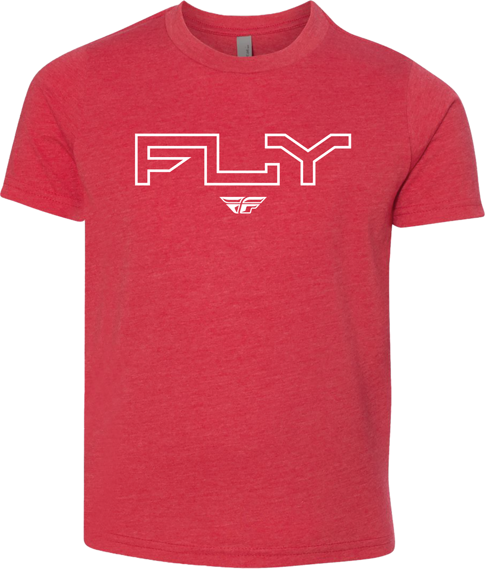 FLY RACING Youth Fly Edge Tee Red Yl 354-0309YL