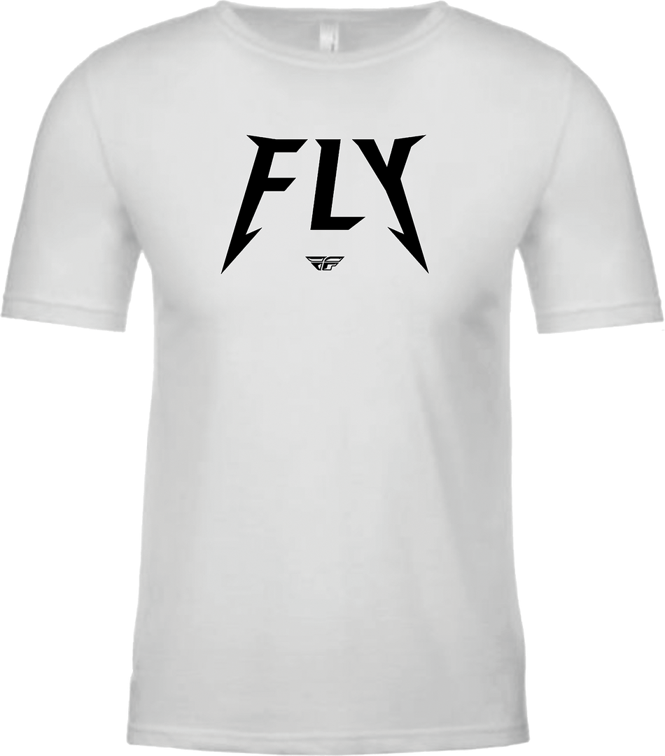 FLY RACING Fly Master Tee White Lg 354-0321L