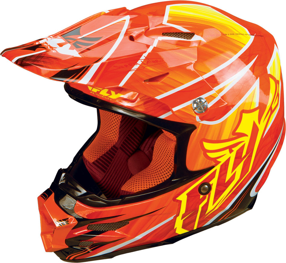FLY RACING F2 Carbon Acetylene Helmet Flo Orange X 73-4055X