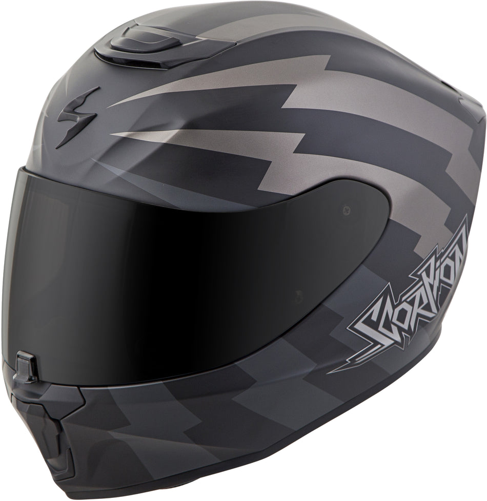 SCORPION EXO Exo-R420 Full-Face Helmet Tracker Titanium/Black 3x 42-1118