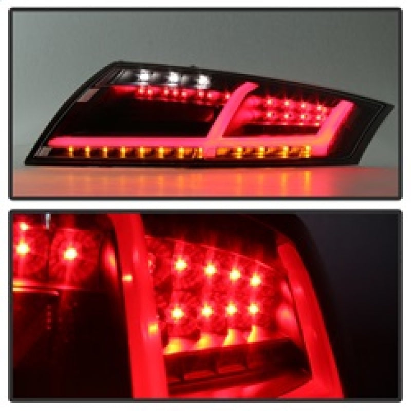 Spyder Audi TT 07-12 LED Tail Lights Black ALT-YD-ATT07-LED-BK 5081674