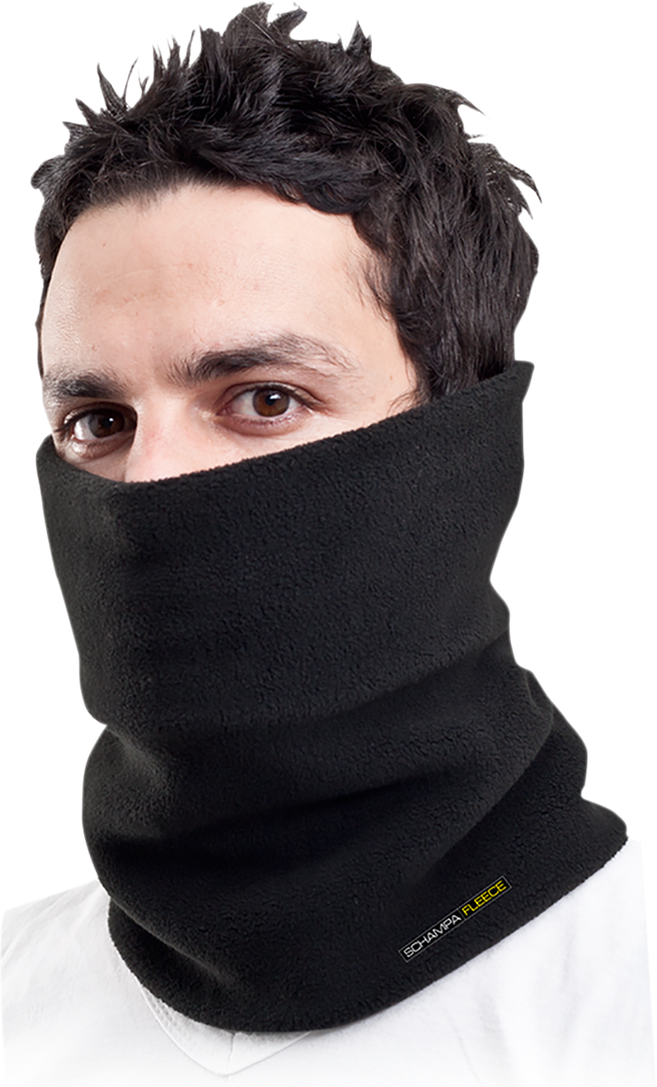 SCHAMPA & DIRT SKINS Fleece Double Layer Neckgaiter - Black NG001