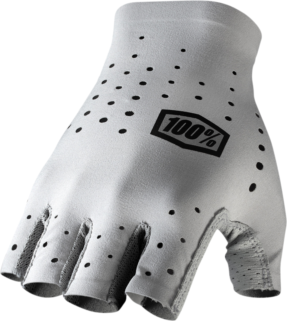 100% Sling Short Finger Gloves - Gray - XL 10021-00008