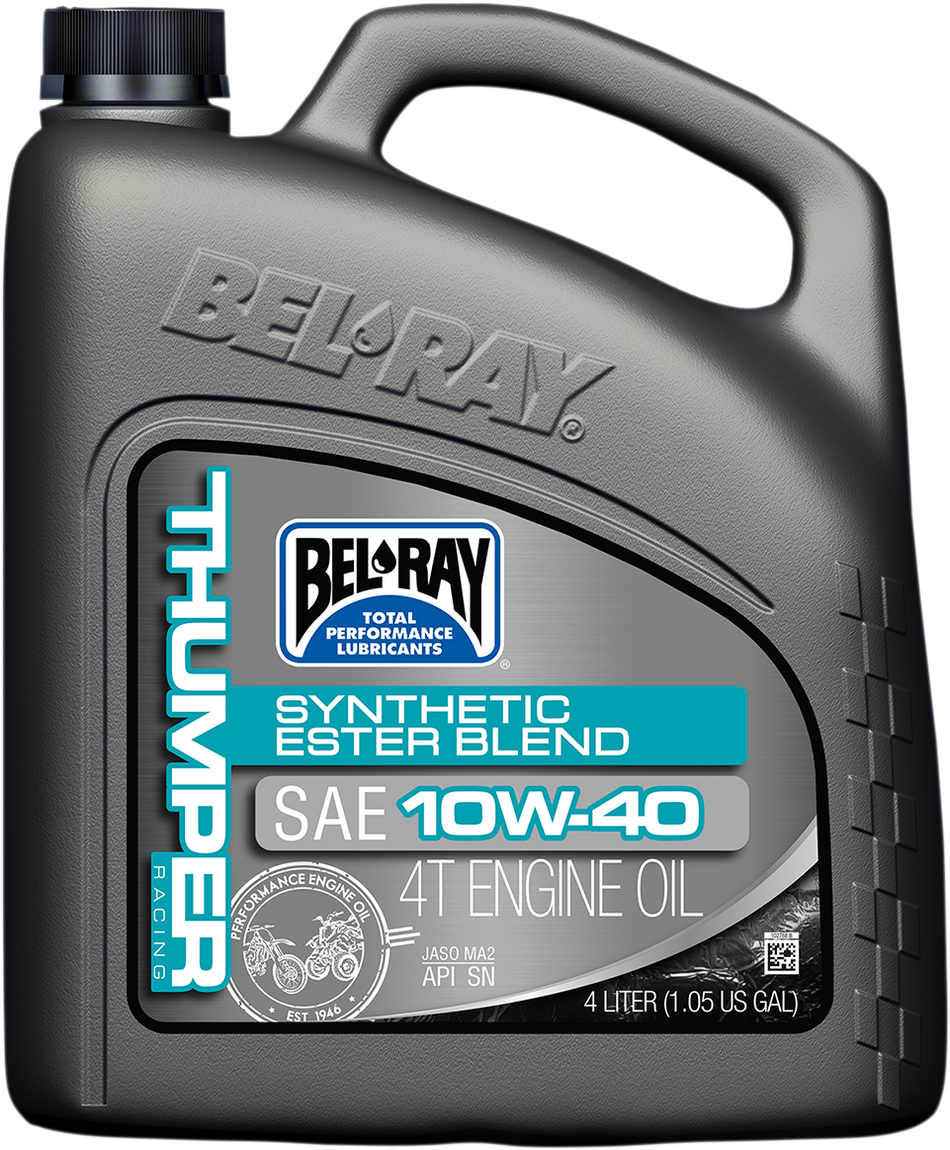 BEL-RAY Thumper Synthetic Blend 4T Oil - 10W-40 - 4L 99520-B4LW