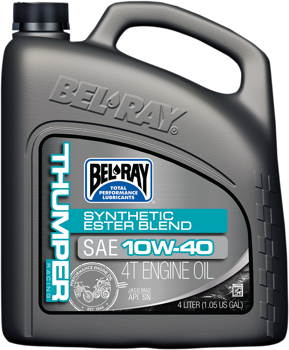 BEL-RAY Thumper Synthetic Blend 4T Oil - 10W-40 - 4L 99520-B4LW