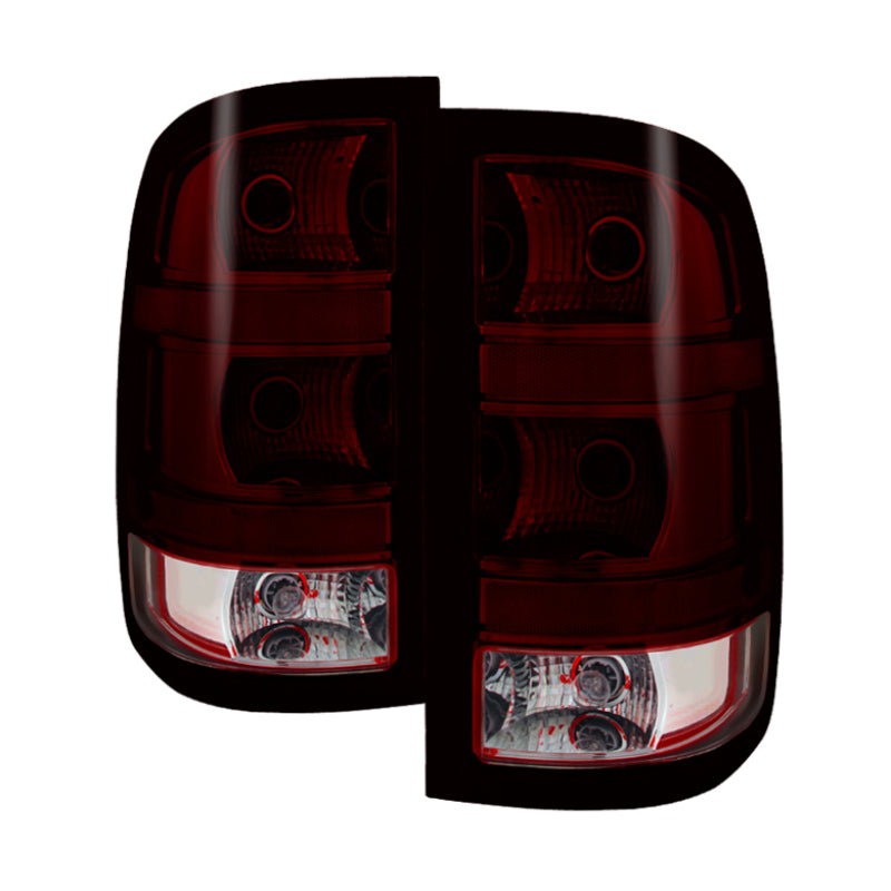 Xtune GMC Sierra 2007-2013 OEM Style Tail Light Red Smoked ALT-JH-GS07-OE-RSM 9032011