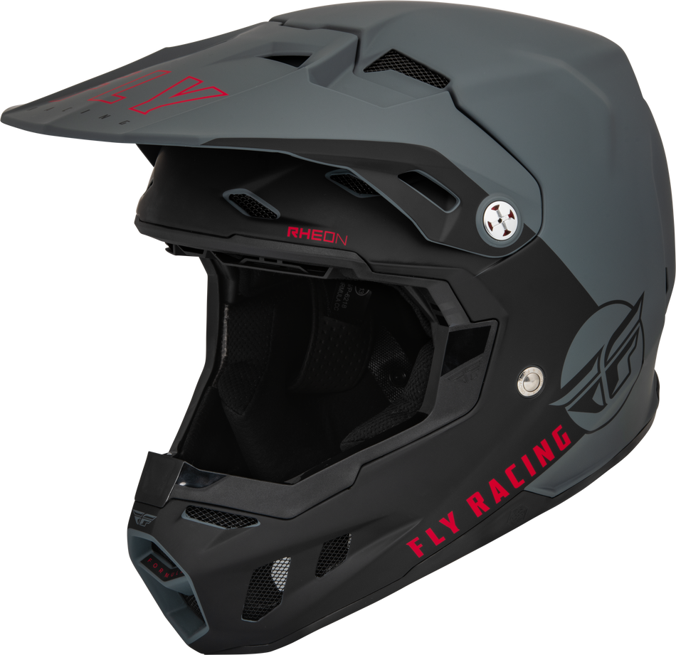 FLY RACING Formula Cc Centrum Helmet Matte Grey/Black 2x 73-43212X