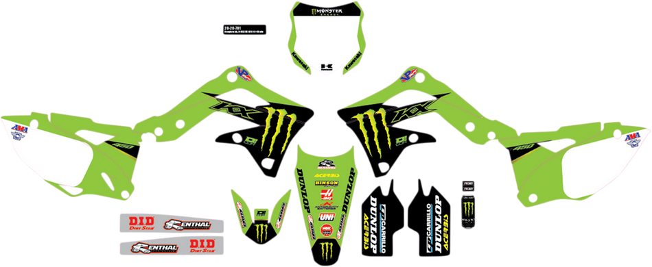 Kit gráfico D'COR VISUALS - Monster Energy 20-20-701 