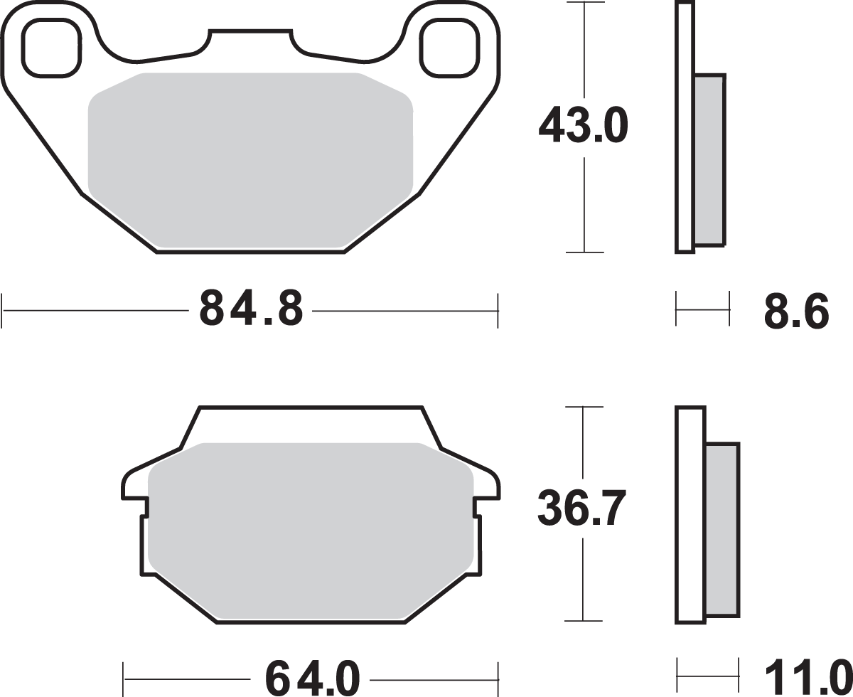 SBS HF Brake Pads 749HF