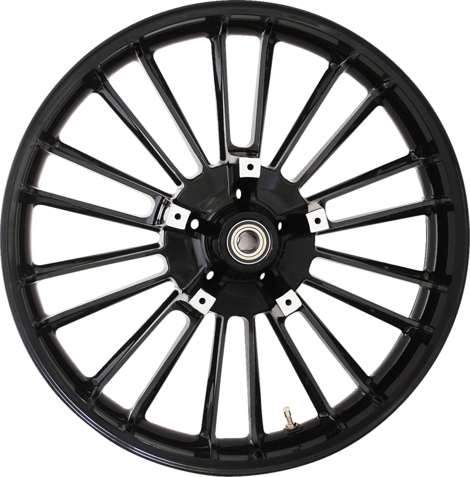 COASTAL MOTO Front Wheel - Atlantic 3D - Dual Disc/No ABS - Black - 21"x3.50" - '08+ FL 3D-ATL213SB
