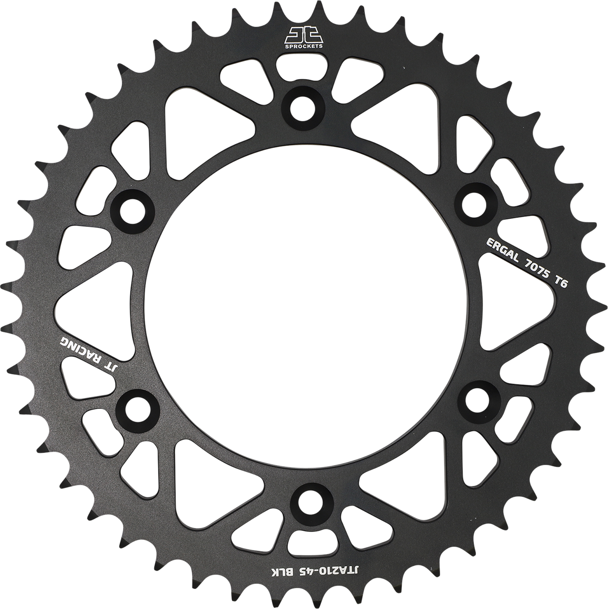 JT SPROCKETS Rear Sprocket - Honda - Black - 45 Tooth JTA210.45BLK