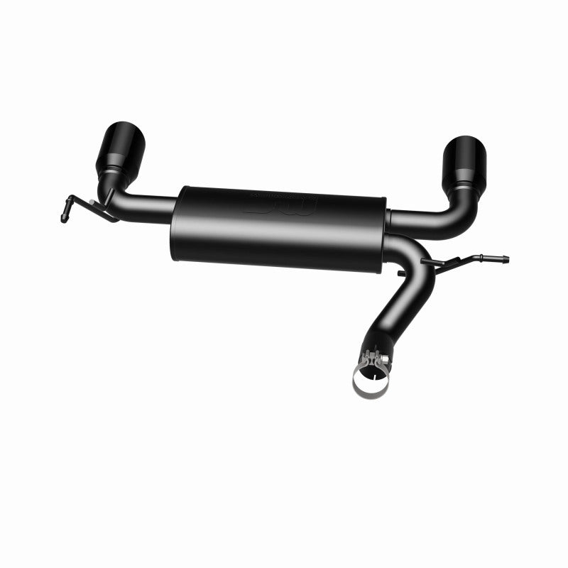 MagnaFlow 07-17 Jeep Wrangler JK 3.8/3.6L Dual Split Rear Exit Black Axle-Back Exhaust