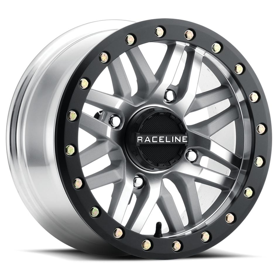 RACELINE Ryno Bdlk Wheel 15x10 4/156 5+5 (0mm) Blk/As Cast A91MA-51056-00