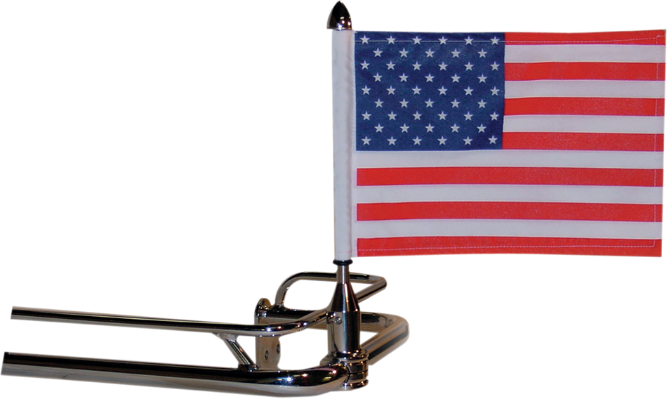 PRO PAD Fixed Flag Mount - 3/4" Round Bar - With 10" X 15" Flag RFM-FXD115