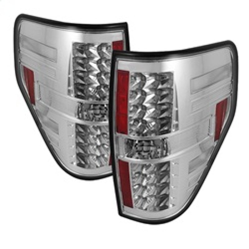 Spyder Ford F150 09-14 LED Tail Lights Chrome ALT-YD-FF15009-LED-C 5008404