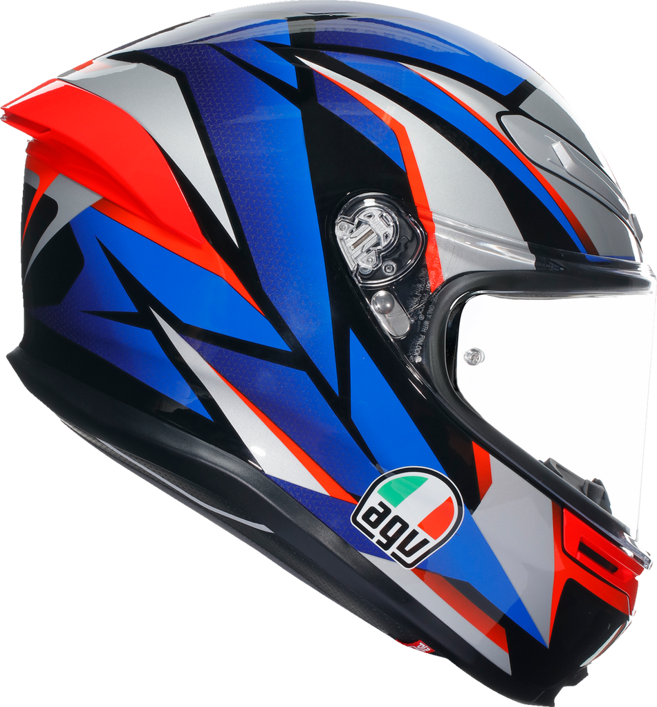AGV K6 S Helmet - Slashcut - Black/Blue/Red - Medium 2118395002015M