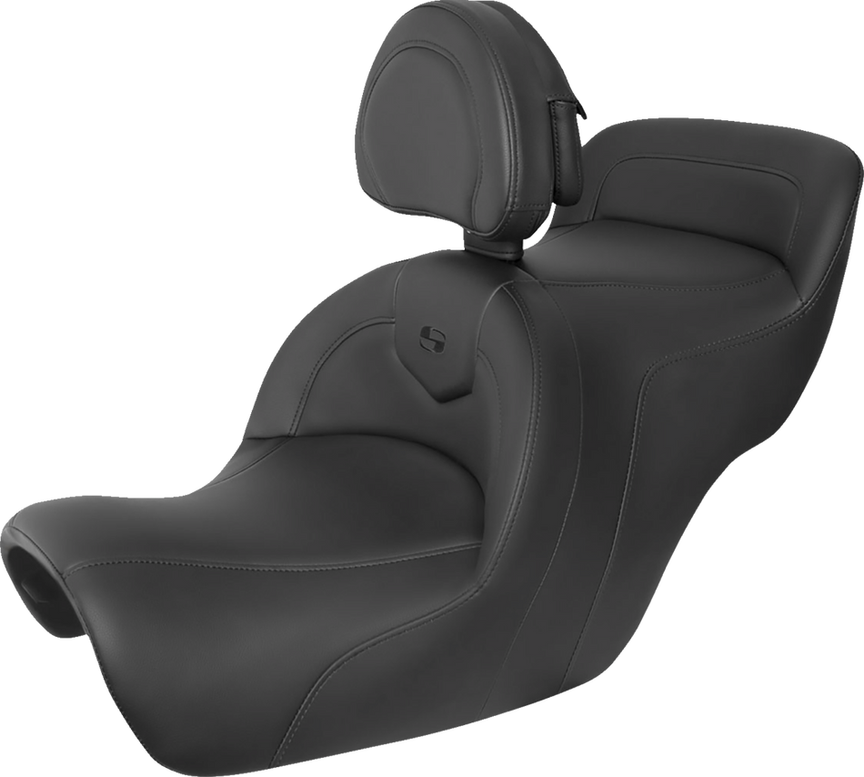 SADDLEMEN Roadsofa Seat - Includes Backrest - Black H88-07-187BR