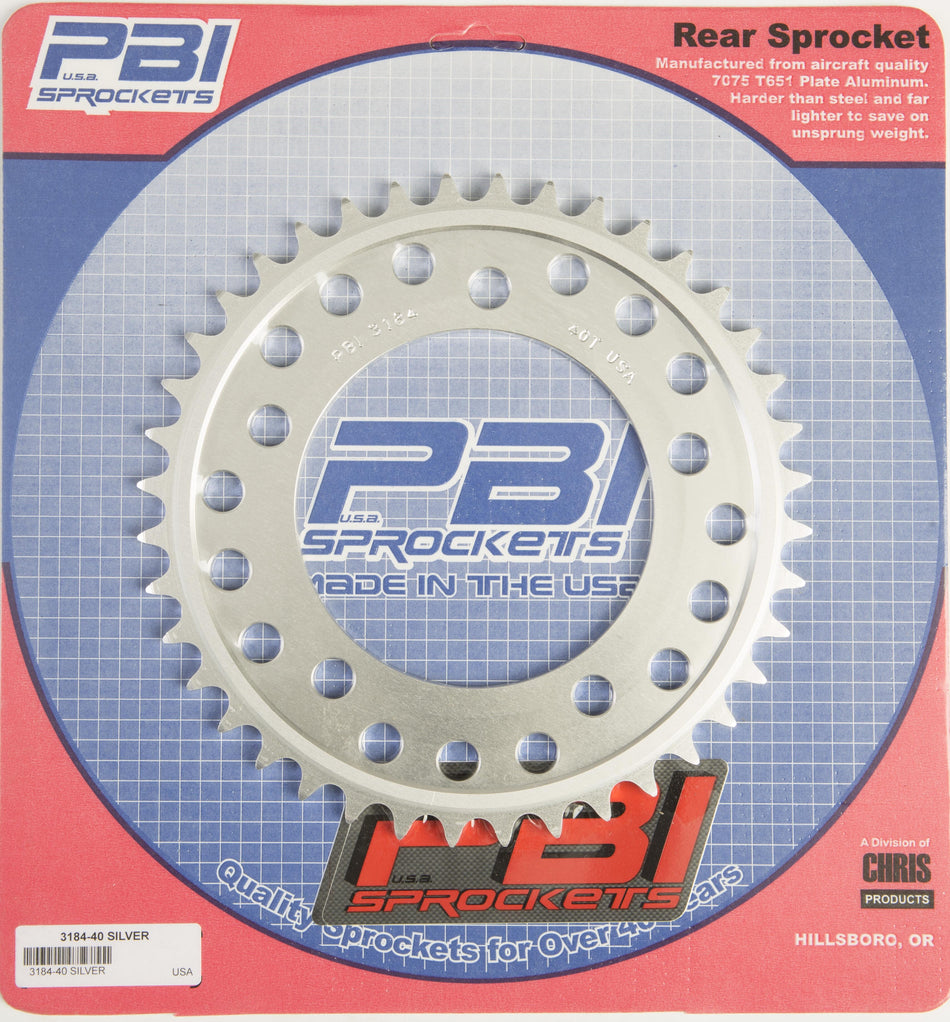 PBIRear Sprocket Aluminum 40t-520 Hon3184-40