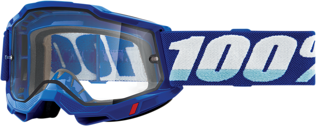 100% Accuri 2 Enduro Goggles - Blue - Clear 50015-00002