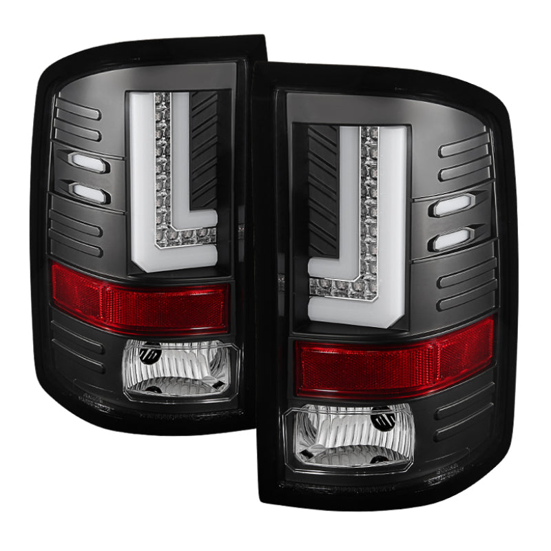 Spyder GMC Sierra 14-16 LED Tail Lights Black ALT-YD-GS14-LBLED-BK 5080660