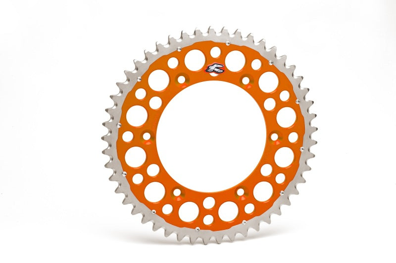 Renthal 21-23 KTM 450 Rally Factory Replica/Race Replica Rear Twinring - Orange 520-48P Teeth 2240-520-48GPOR