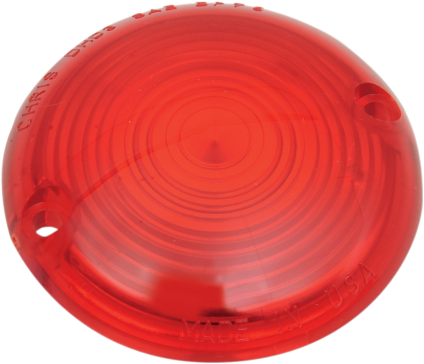 CHRIS PRODUCTS Turn Signal Lens - '63-'85 FL - Red DHD3R