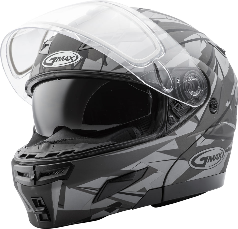 GMAX Gm-54s Modular Scribe Snow Helmet Matte Black/Grey 3x G2549029