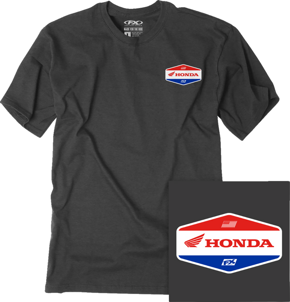 FACTORY EFFEX Honda Stadium T-Shirt - Heather Charcoal - XL 27-87336