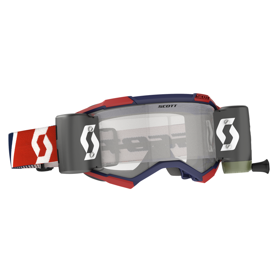 SCOTT Fury Goggle Wfs Red/Blue Clear Works Lens 278596-1228113