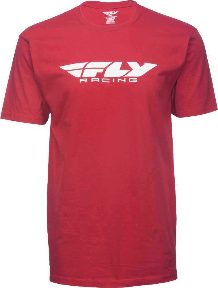 FLY RACING Corporate Tee Red L 352-0242L