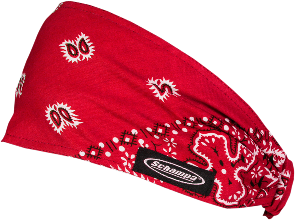 SCHAMPA & DIRT SKINS Mini Doo-Z Headwrap - Red Paisley DZ02-225