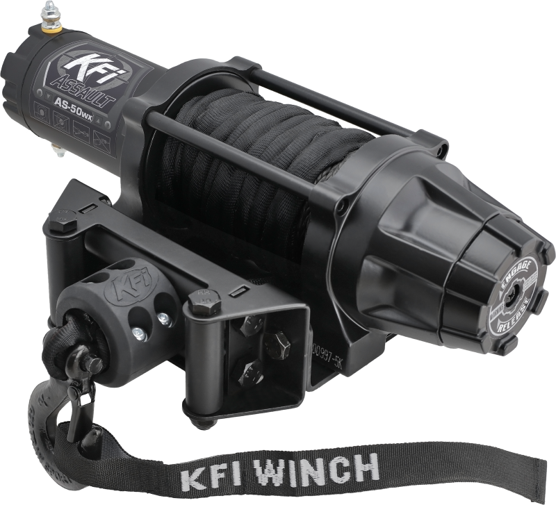 KFI Assault Series Winch Wide 5000 lbs. - Synthetic Cable